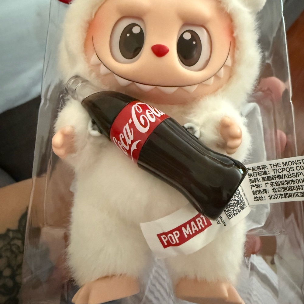 Coca Cola White Accessory Bag Original LABUBU